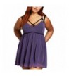 FeelinGirl Women V Neck Babydoll Purple