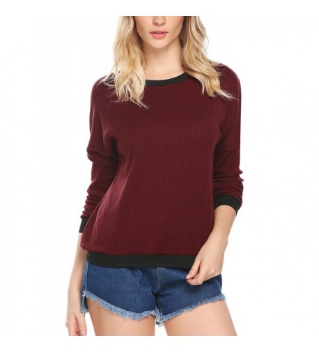 HOTOUCH Womens Batwing Pullover T Shirt
