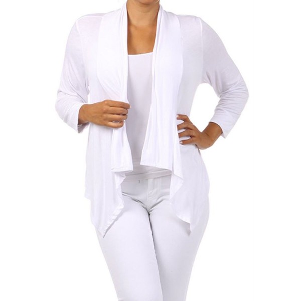 Womens Sleeve Draped Cropped Cardigan