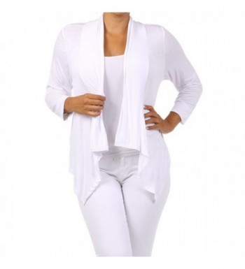 Womens Sleeve Draped Cropped Cardigan