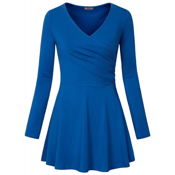 Timeson Tunic Crossover Pullover Royalblue