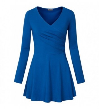 Timeson Tunic Crossover Pullover Royalblue