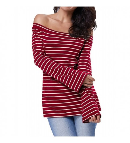 Kate Kasin Womens Striped Sweatshirt