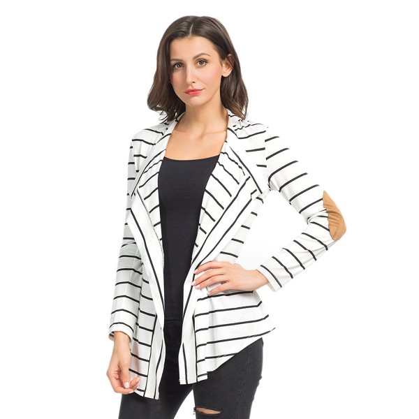 Persun Stripes Sleeve Cardigan Jacket