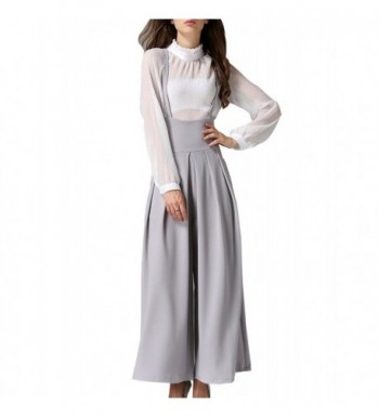 GUOLEZEEV Suspender Wide Leg Jumpsuit Trouser