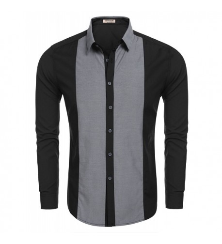 HOTOUCH Business Casual Shirts Black