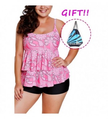 Sylaon Swimsuits Tankini Swimwear Paisley