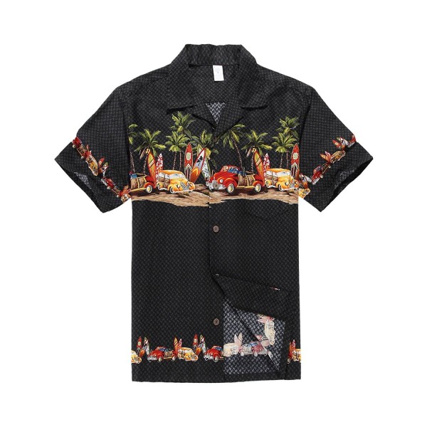 Palm Wave Hawaiian Shirt Vintage