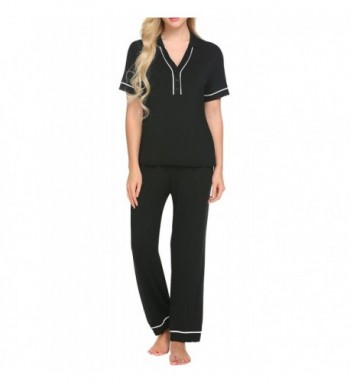 Ekouaer Womens Pajama Sleeve Sleepwear