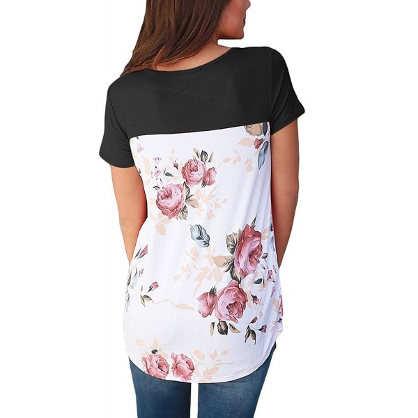 Angelady Sleeve Floral Casual Blouse