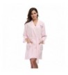 VogueBridal Waffle Kimono Embroidered Bathrobe