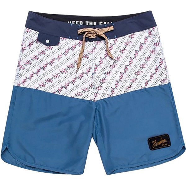 Vaquero Board Short - Men's - Vintage Rose Stripe: Antique Blue ...