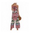 ECOWISH Shoulder Strapless Jumpsuit Rompers