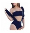 Huiyuzhi Swimsuits High Waist Monikini Bandeau