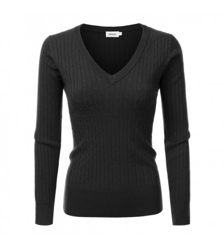 NINEXIS Womens Sleeve Twisted Sweater