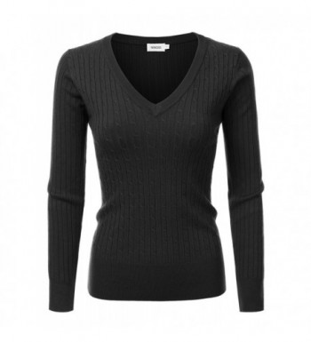 NINEXIS Womens Sleeve Twisted Sweater