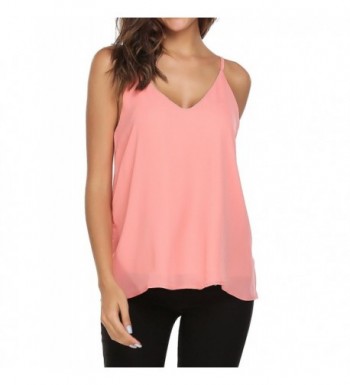 Burlady Casual V Neck Chiffon Spaghetti