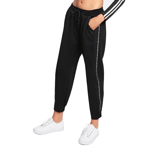 women's black workout pants