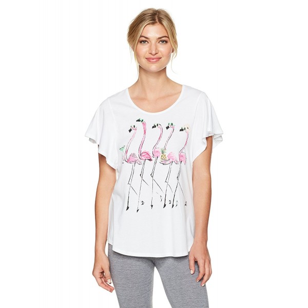 HUE Womens Flamingo Sleep Shirt