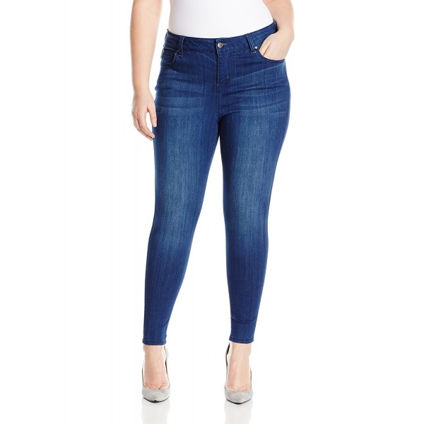 Celebrity Pink Plus Size Mid Rise Skinny Jeans - Vintage Dark - CN12MAIBV4T