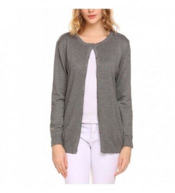 ELESOL Button Sleeve Cardigan Sweater