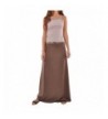 Style Jersey Brown Maxi Skirt Brown 32