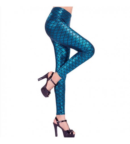 Dolloly Mermaid Leggings Digital Stretchy