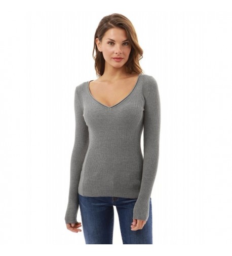 PattyBoutik Womens Ribbed Pullover Sweater