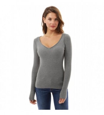 PattyBoutik Womens Ribbed Pullover Sweater