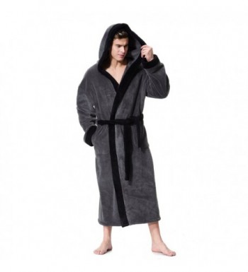 Mens Hooded Bathrobe OUFANG Kimono