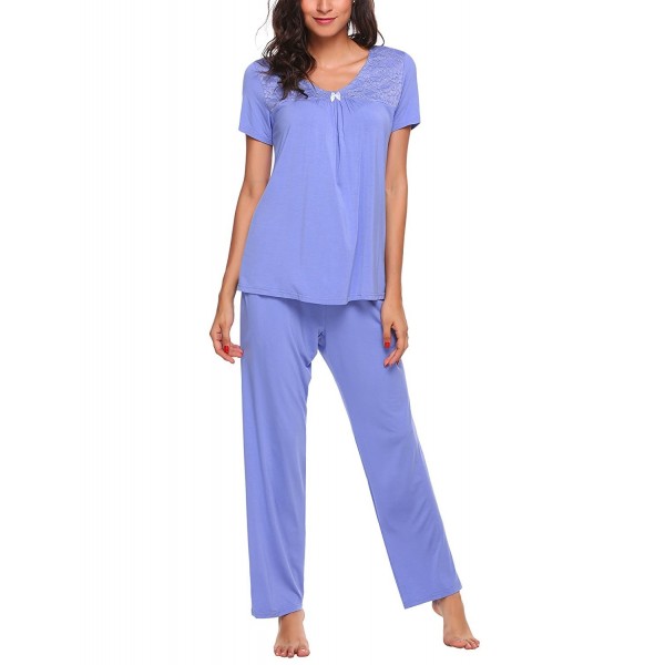 Ekouaer Pants Pajamas Sleeve Sleepwear