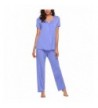 Ekouaer Pants Pajamas Sleeve Sleepwear