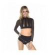 iHeartRaves Black Sheer Striped Small