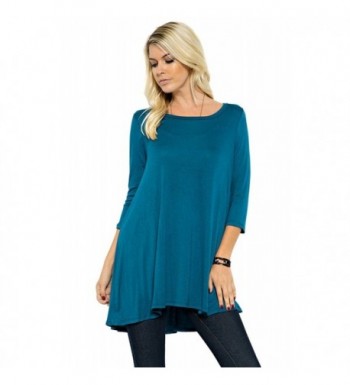 Women Sleeve Jersey Solid Tunic