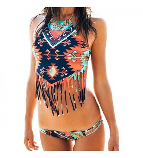 QvQ Day Halter Pattern Swimsuit