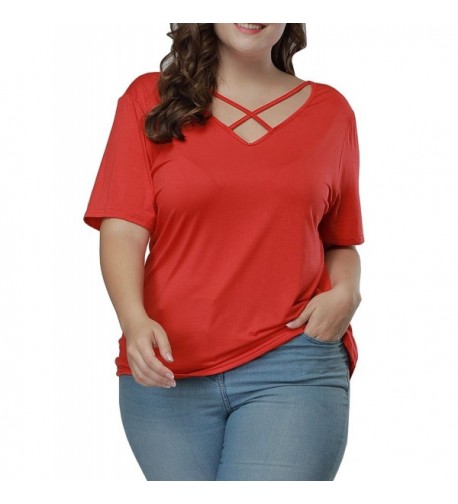 Allegrace Women Criss Cross Sleeve