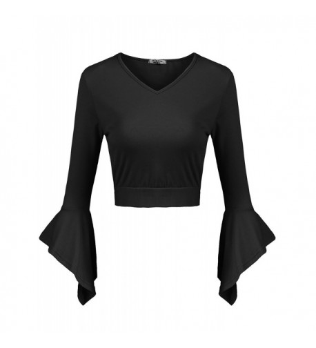 Pasttry Womens Midriff Blouse Sleeve