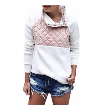 Annystore Oblique Patchwork Pullover Sweatshirt