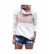 Annystore Oblique Patchwork Pullover Sweatshirt