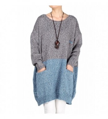 Mordenmiss Womens Oversized Dress Sweater