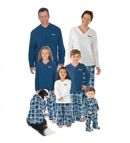 PajamaGram Snowflake Fleece Matching X Large