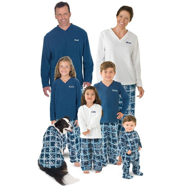 PajamaGram Snowflake Fleece Matching X Large