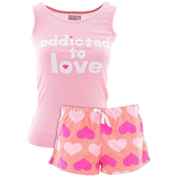 Juniors Novelty Shorty Pajamas - Pink - CM17YY56WAE