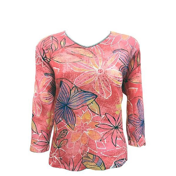 Jess Jane Tahiti Top Coral