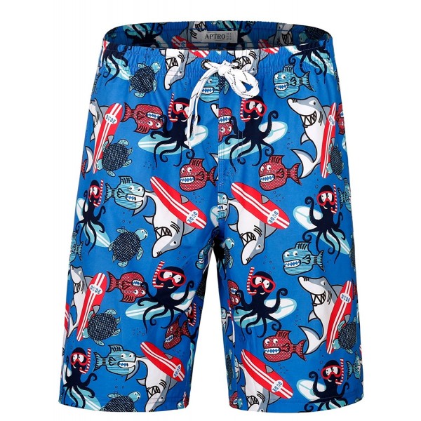 APTRO Trunks Pockets Hawaiian Shorts