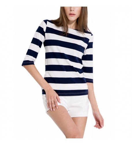 FELACIA Womens Sleeves Contrast Stripes