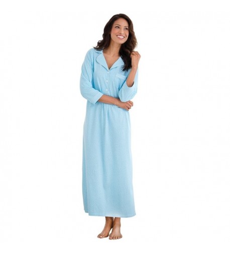 PajamaGram Womens Cotton Nightgown Small