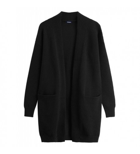 Sfanka Shoulder Cardigan Sweatercoat Black XL
