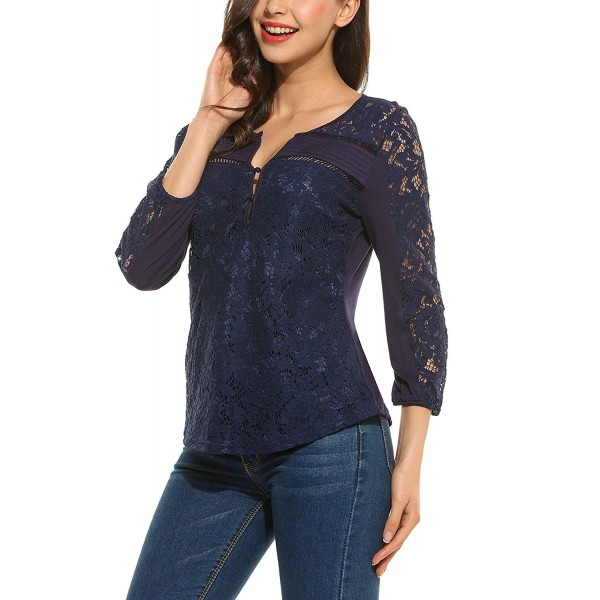 Meaneor Casual V Neck Sleeve Floral