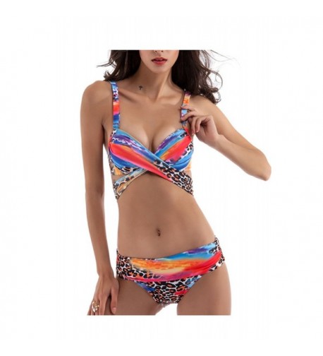 zeeber Womens Straped Swimsuit Multicolor